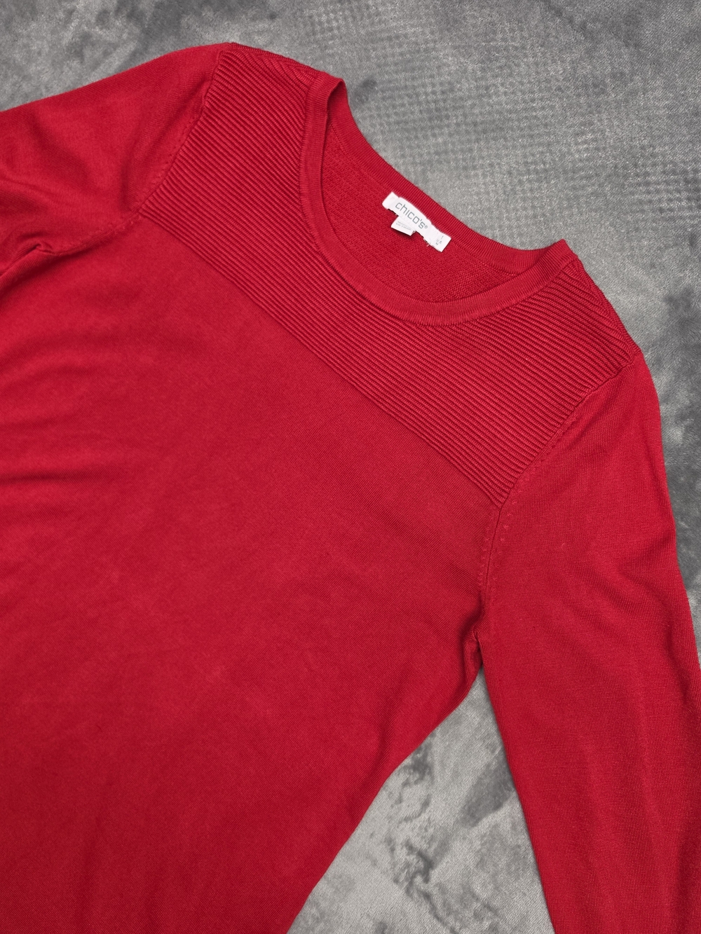 Chico's Men's Red Crewneck Sweater